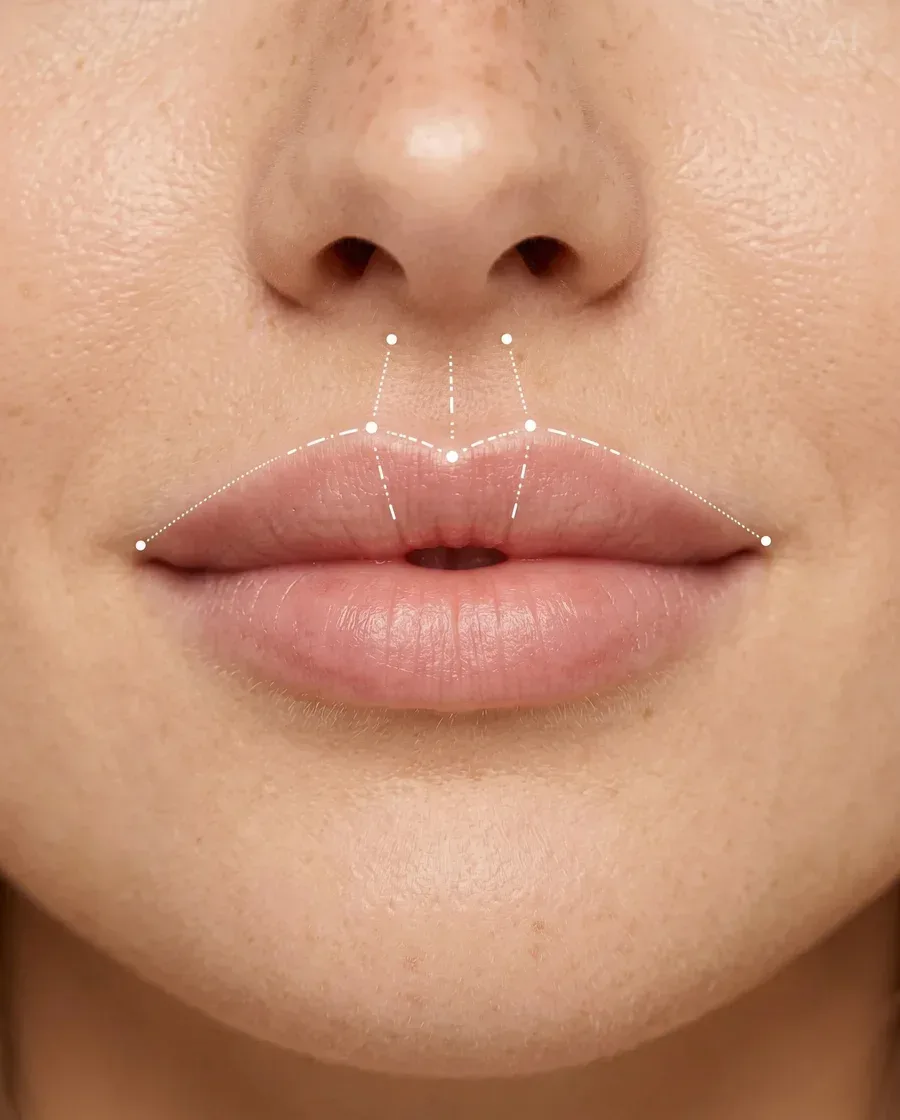 Amorbogen, Lippenvergrößerung