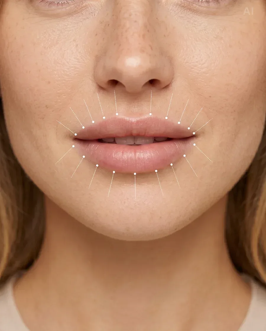 Lippenfältchen, Lippenvergrößerung